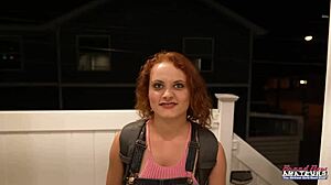 I watch luna parish stuff her shaved pussy with dildo.