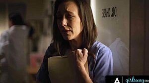 girlsway - vicki chase keeps sinn sage quiet with naughty tricks! 😏