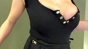 Stepmom lures him in with milky tits and hard nipples