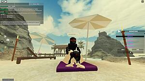 Roblox-Inspired Whore Rides Big Black Cock to Cum