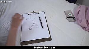 stepdaddy punishing his stepdaughter disrespecting her stepmom - mydadsex