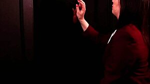 Student sucks cock at the gloryhole