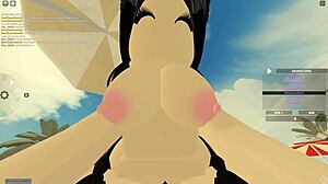 Roblox-Inspired Whore Rides Big Black Cock to Cum