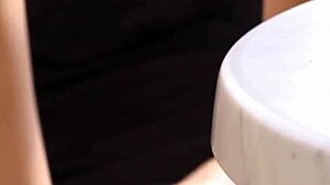 Classy Solo Asian MILF Enjoys Intense Masturbation in Lingerie