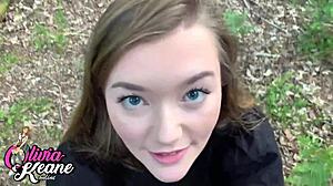 Hot Teen 18+ POV Outdoor Scene