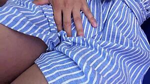 yo, see this slim japanese teen take double creampie in casting!