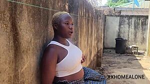 horny big ass nimi in uniform gets caught masturbating her wet pussy in public