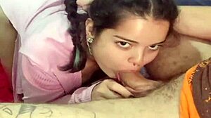 White Moon's Deep Throat Blowjob Ends with Cum in Pussy