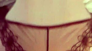 2227 01 vertical - french amateur clothed sex in a sexy spandex brown lace and satin lingerie bra panties boots blowjob rimming pounded pussy spanking dirty talk