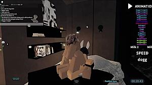 I watched this slut get gangbanged in a Roblox condo