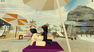 Roblox-Inspired Whore Rides Big Black Cock to Cum