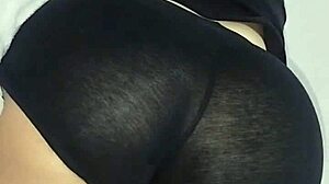 My friend in a mini short gets excited during our whatsapp chat