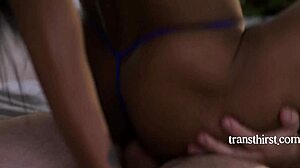 My ebony sis-in-law in a bikini wants some anal action