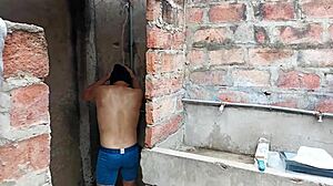 I Sucked My Neighbor's Big Cock While He Showered in the Bathroom