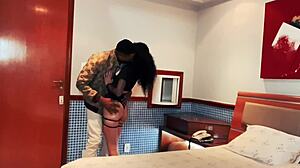 I face the monster cock of the Latina master