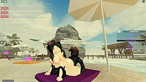 Roblox-Inspired Whore Rides Big Black Cock to Cum