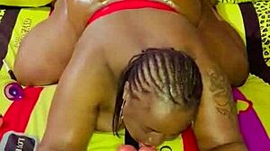 In lesbian bondage, she interrogates with foot tickling and vibrator