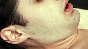 sexy blonde masseuse rubs naked body in nuru gel on horny guy