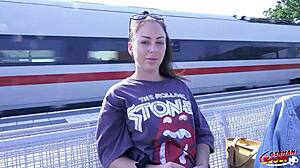 German scout discovers alia star's perfect ass in first anal casting