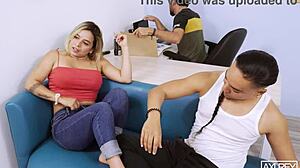 el cornudo de filip leaves me alone with his hot housewife, and i fuck her petite body hard right there