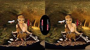 Realitylovers cave sex with brunette riding black cock POV blowjob