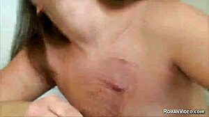 Tit Job with Big Tit Girls Sucking POV