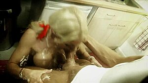 Hey, Watch Cindy Behr Get Messy With Food On Her Big Boobs, Then She Sucks And Fucks! 🍕😉