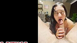 beautiful latina teen slut in casting, sucking huge bwc and getting cum facial for first time, wanna watch?