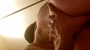 I'm so horny in this pole class, sucking cock and getting oiled up