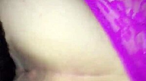 white girl wearing pink panties in an interracial setting