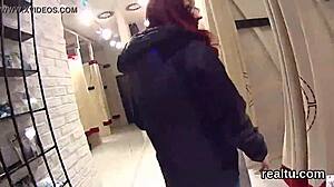 Gorgeous Czech Kitten Teased in Mall, Pounded Anal POV