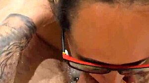 Sexy wife sucks dick before mutual masturbation in bathroom