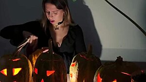 Submissive Couple Squirts Intensely On Halloween