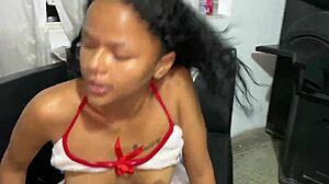 He bangs the cute brunette teen 18+ in stockings! 🔥