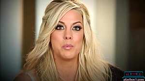 Hey, watch Ali Rose and Gisele strip for Playboy with big boobs!