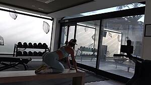 Fit Teen Fucks Trainer After Gym.