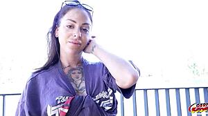 German scout discovers alia star's perfect ass in first anal casting