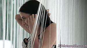 european babe gets her pussy pounded hard before a messy facial finish.