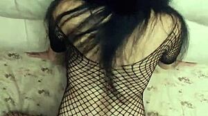 European wife in lingerie gets assfucked by monster cock!