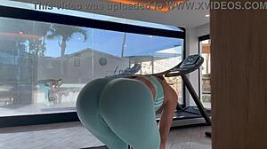 Fit Teen Fucks Trainer After Gym.