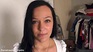 Teenie cums multiple times loving big dick in casting interview