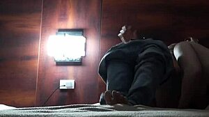 Hotel hookup turns into a steamy impregnating creampie.