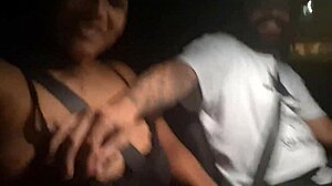 Latina Takes It Deep in Car