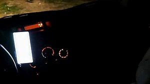 girlfriend in heels bangs stranger outdoors