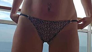 trying on bikinis on the cruise balcony in brazil, what do you think?