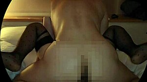 Japanese Amateur in Stockings Delivers Intense Handjob Piston Action