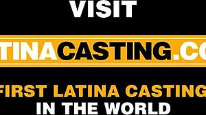 Slender Amateur Colombian Model with Braces Gets Drilled Hard by Monster Cock During Casting Interview