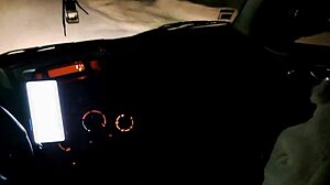 girlfriend in heels bangs stranger outdoors