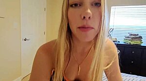 Big booty blonde step sister home from college gets deepthroat and doggystyle.