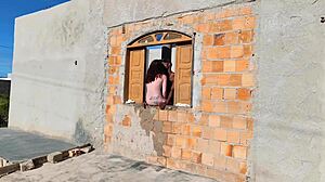 Caught couple banging hard in construction site! 🔥